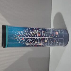 Starbucks 2018 Teal Ombre Christmas Tree 16 oz. Tumbler